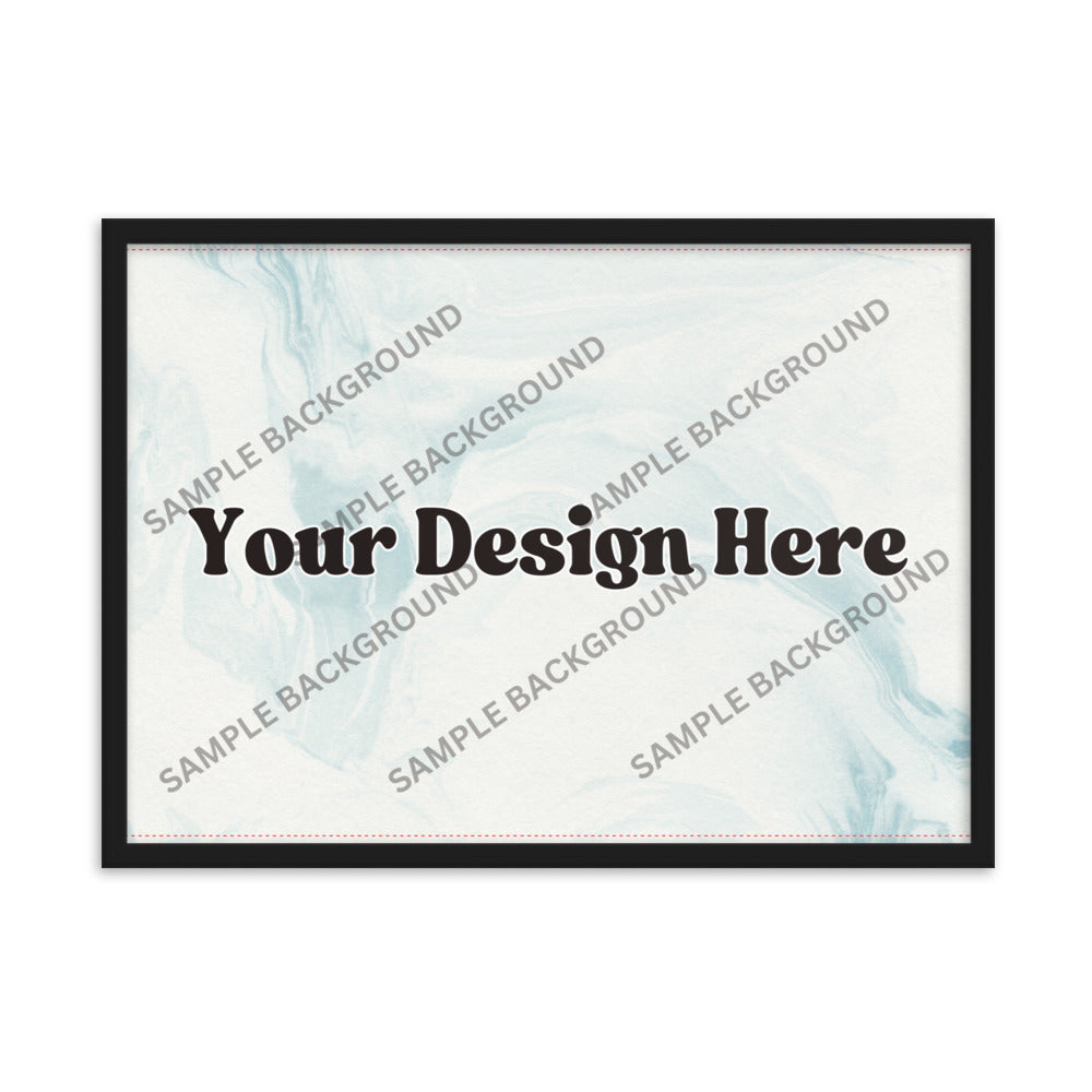 Design Your Own Framed Matte Paper Poster