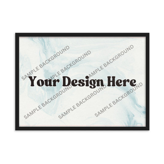Design Your Own Framed Matte Paper Poster