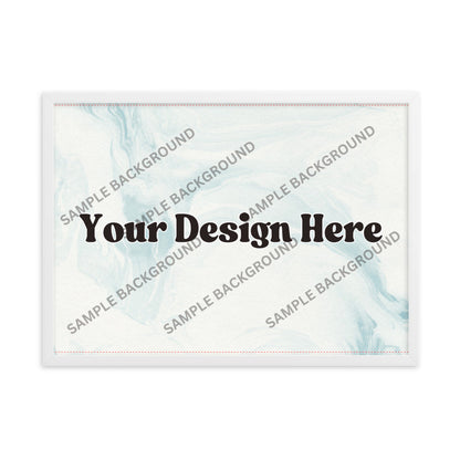 Design Your Own Framed Matte Paper Poster