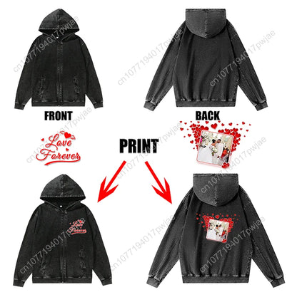 Ozzy Osbourne Rock Band Zipper Sweatshirt Man Woman Vintage Hoodies Sweat Shirt With Pocket Full Zip Customized Jacket Tops
