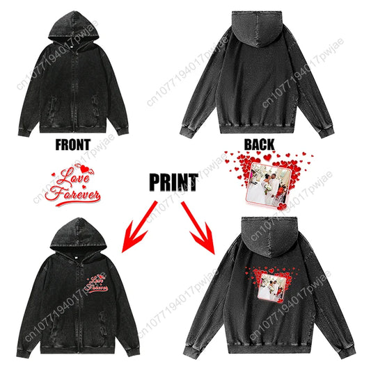 Ozzy Osbourne Rock Band Zipper Sweatshirt Man Woman Vintage Hoodies Sweat Shirt With Pocket Full Zip Customized Jacket Tops