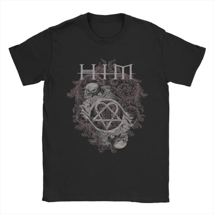 Harajuku T Shirt Him Band Ville Valo Omate Cotton T Shirts  Hippie Tshirt for Adult Summer Y2K Fun Casual Short Sleeve Clothing