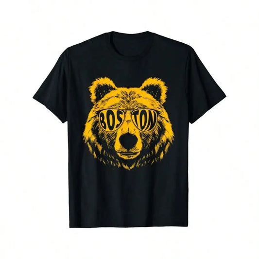 Vintage Boston Name Distressed Boston Game Day Funny Hockey T-Shirt