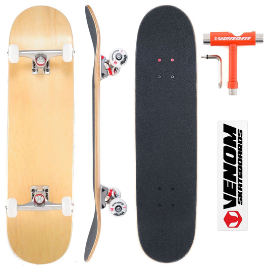 Venom Core Complete Built Skateboard - Natural/Raw - 7.75