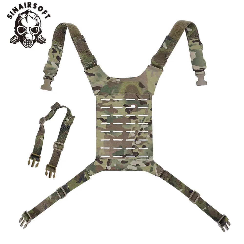 Tactical D3 SS MK Chest Rig Hunting Airsoft MOLLE Vest Chest Rig Strap Universal Vest Back Panel Equipment Accessories