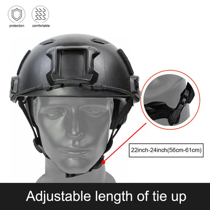 BOOIU FAST Tactical BJ Type Helmet Airsoft Protective Paintball Combat Helmet Riding CS Game Head Protector ABS Fast Helmets