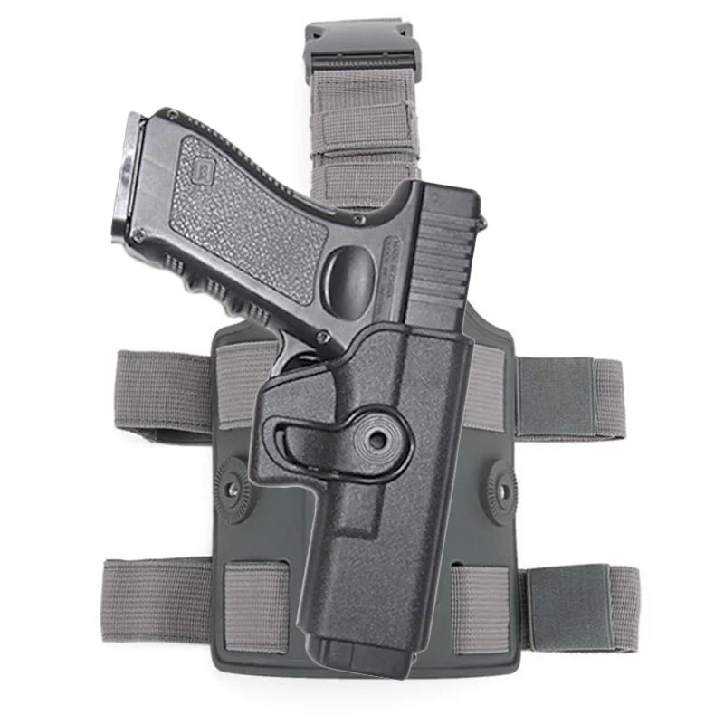 Tactical Drop Leg Thigh Gun Holster For GL 17 Airsoft Pistol Holster Platform Hunting Accessories With Gear