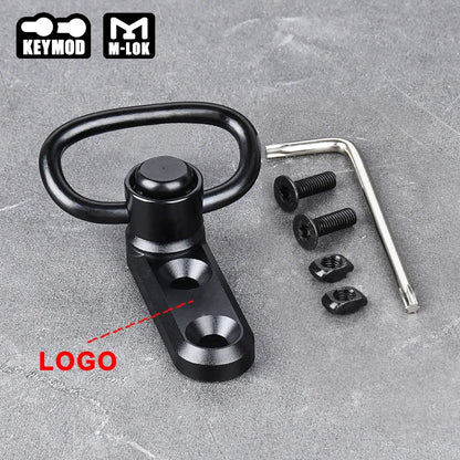 WADSN Fast Metal QD Sling Swivel Strap Buckle Vertical Sling Base Mount  Mlok Keymod Rail Tactical Airsoft Scout Accessories
