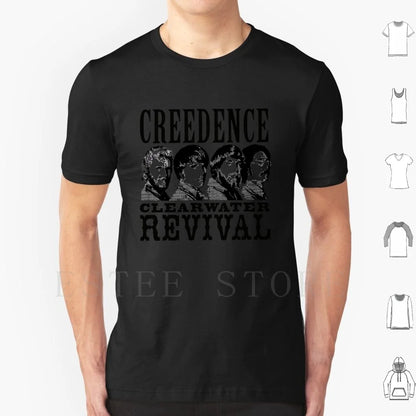Untitled T Shirt Cotton Men DIY Print Credence Ccr Credence Clearwater Revival Vintage Studio Retro Music Deadhead Vinyl Tape