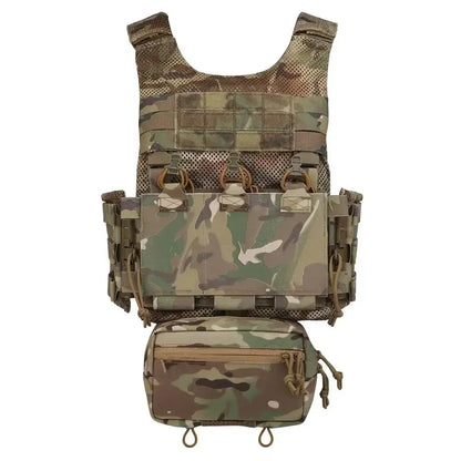 Tactical OTB LV119 Vest Quick Release Cummerbund with Triple 5.56 Mag Pouch Airsoft Hunting Vest Rear Overt Plate Bag