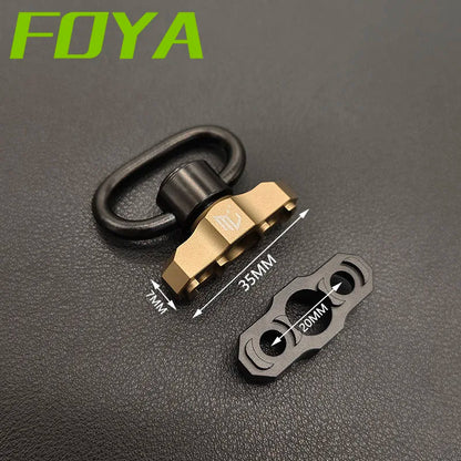 Tactical Metal MLOK QD Sling Mount M4 AR15 Mounted Base Swivel Strap Buckle Quick Release Button Airsoft Gun Hunting Accessories