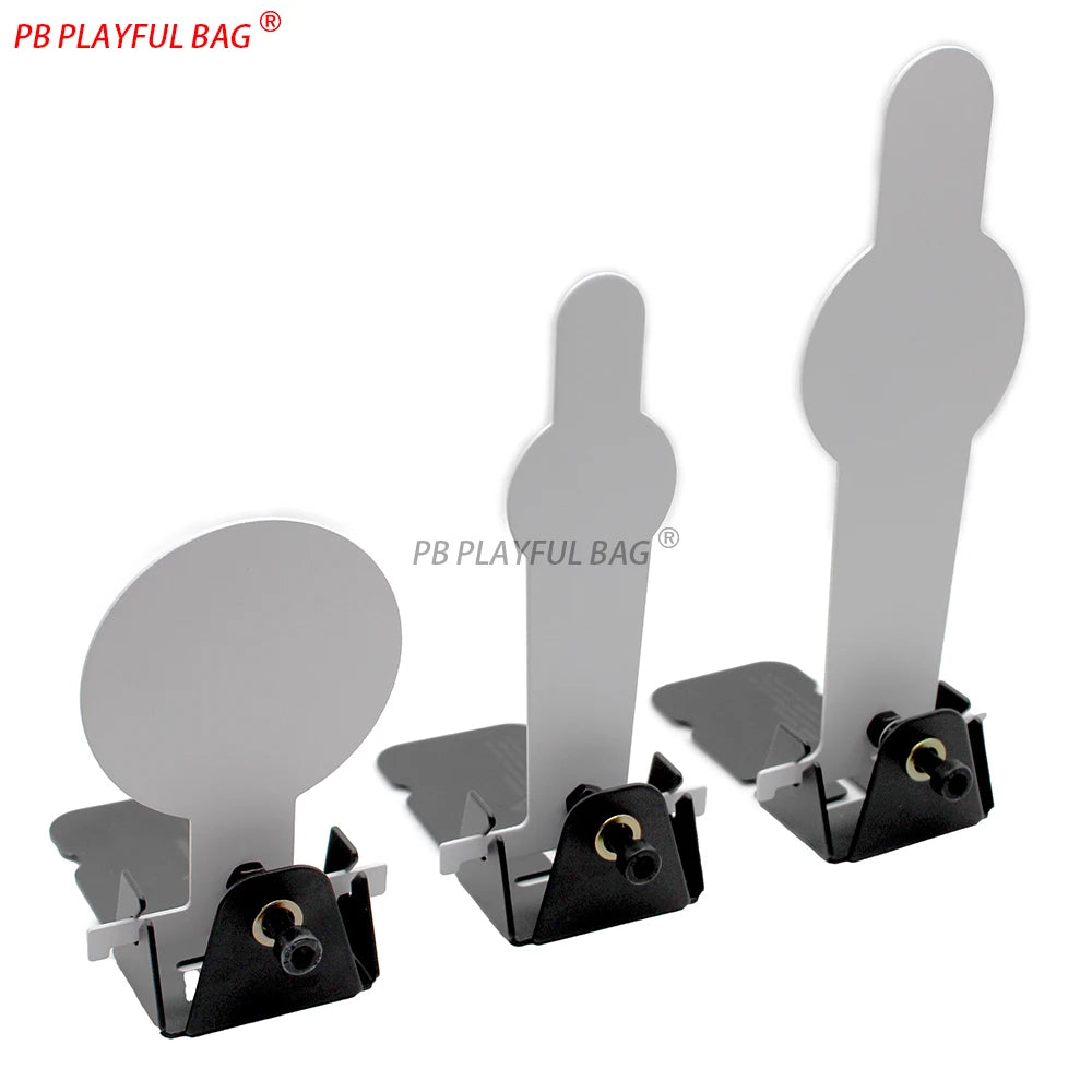 Carbon Steel Popper Target - Shooting Practice for Airsoft & Soft Dart Blasters Manual Reset Training Target S/M/L Sizes QJ123