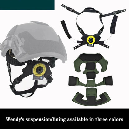 Wendy Helmet Suspension System Helmet Memory Sponge Pad Set Adjustable FAST MICH Outdoor Hunting Air Soft Helmet Accessories