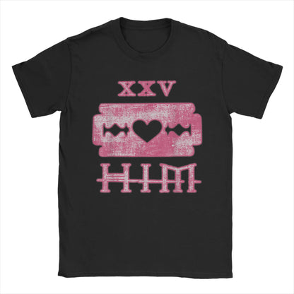 Harajuku T Shirt Him Band Ville Valo Omate Cotton T Shirts  Hippie Tshirt for Adult Summer Y2K Fun Casual Short Sleeve Clothing