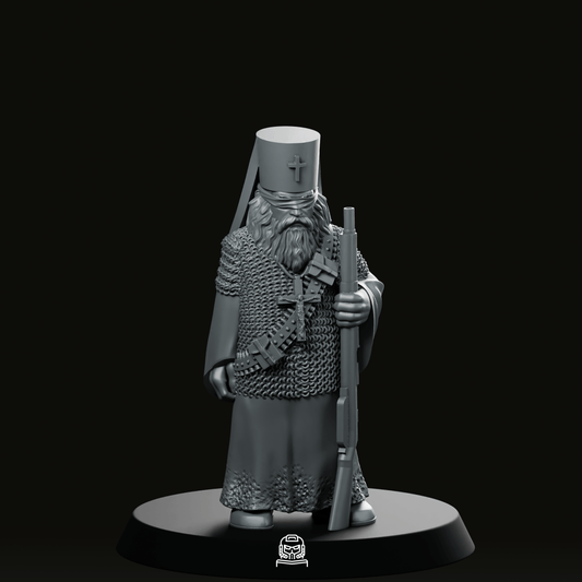 Trench Crusade  Fanatic Priest With Rifle 5 Miniature