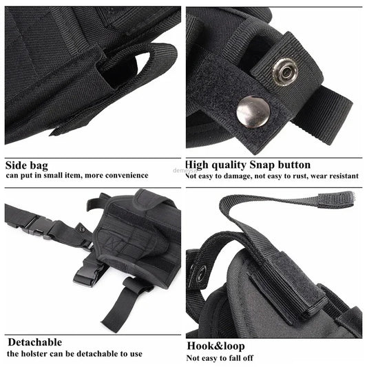 Universal Drop Leg Gun Holster Right Handed Tactical Thigh Pistol Bag Pouch Legs Harness for All Handguns
