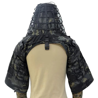 Ghillie Suit Foundation Tactical Sniper Coat Viper Hoods Camouflage Clothes For Airsoft Paintball Hunting Accessories, Ripstop