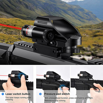 Tactical Reflex Red Green Laser Scope-2