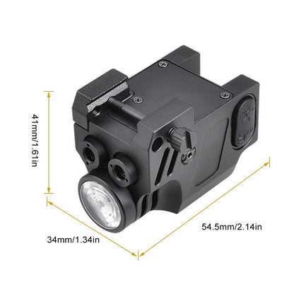 Tactical Green and Red Dual Laser Sight LED Flashlight 3 in 1 Combo 400 Lumen-3