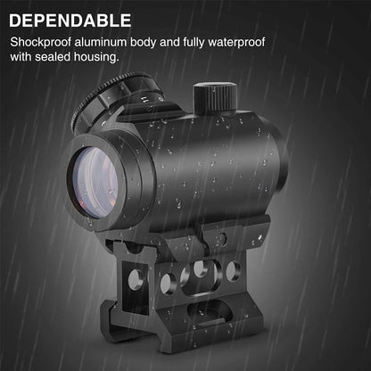 1x20 Tactical Rifle Scope 4 MOA Red Dot Sight Airsoft-3
