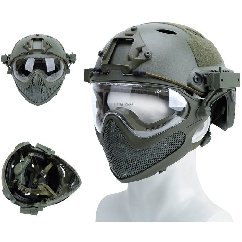 Tactical Helmet Military Game Cs Airsoft-0