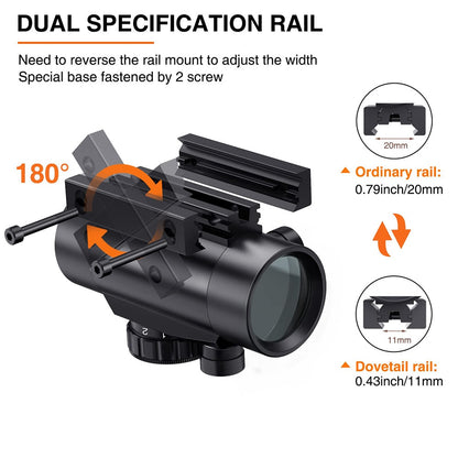 1x30/1x40/2x40 Red/Green Dot Sight Airsoft-4