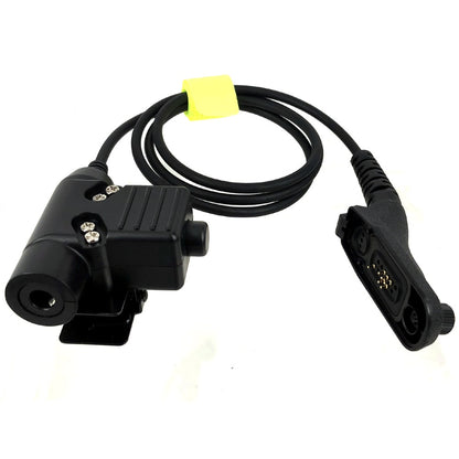 Tactical Heavy Duty Headset Neck Throat Mic U94 PTT-8