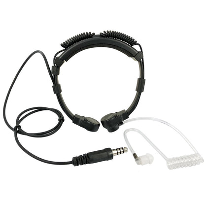 Tactical Heavy Duty Headset Neck Throat Mic U94 PTT-6