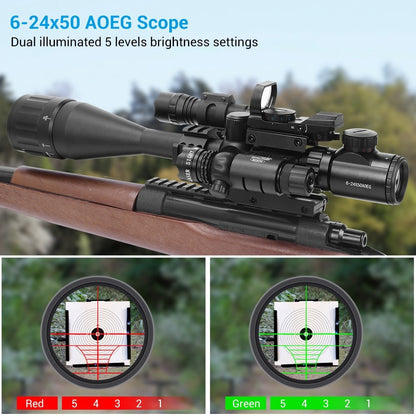 6-24x50AO Tactical Riflescope Hunting Scopes Airsoft-2