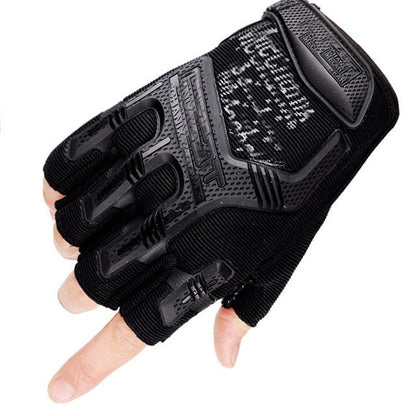 Tactical Military Gloves Half Finger Paintball Airsoft  Gloves Protective Gear-9
