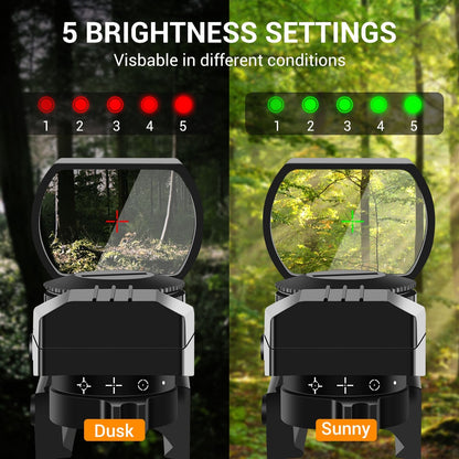 Tactical Riflescope Optics Red Green Projected Dot-4
