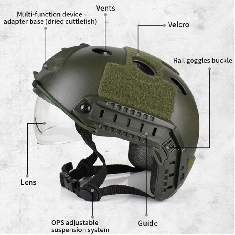 Tactical Airsoft FAST Helmet-3