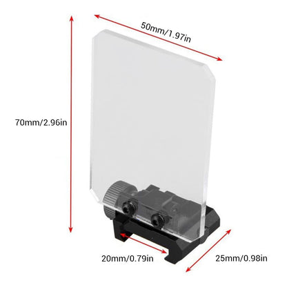 Optic Scope Lens Shield Protector Square Foldable Optic Sight Airsoft-2