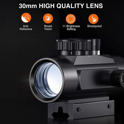 1x30/1x40/2x40 Red/Green Dot Sight Airsoft-3