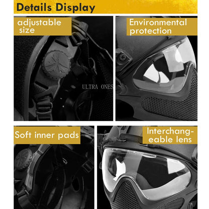 Tactical Helmet Military Game Cs Airsoft-3