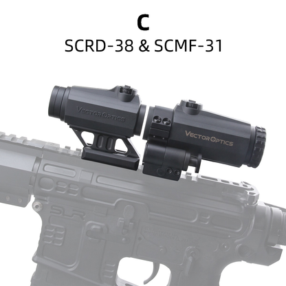 Vector Optics Maverick Gen3 1x22 Rubber Cover Red Dot Sight Scope Airsoft-7