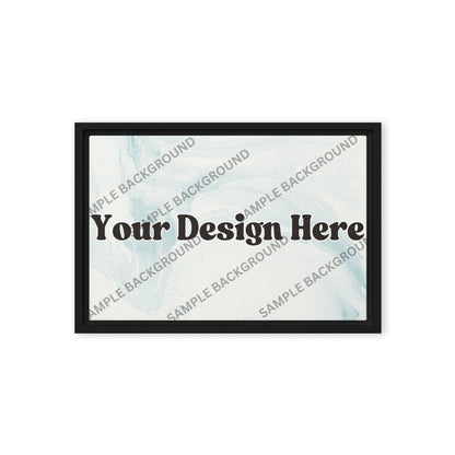 Design Your Own Framed Canvas