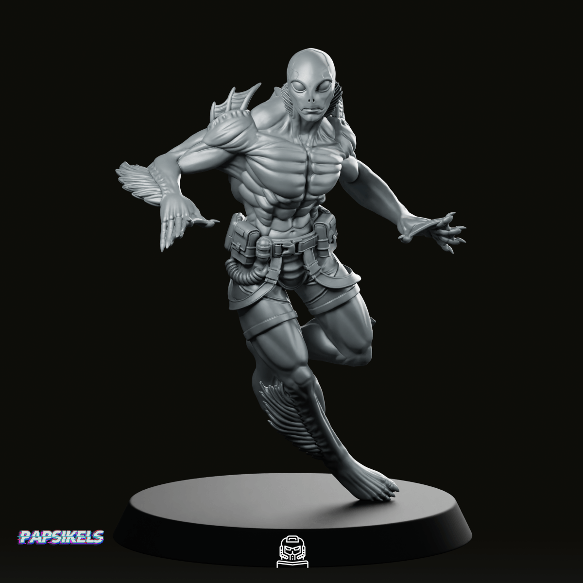Humanoid Amphibious Man 1 Miniature