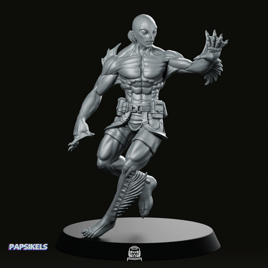 Humanoid Amphibious Man 3 Miniature