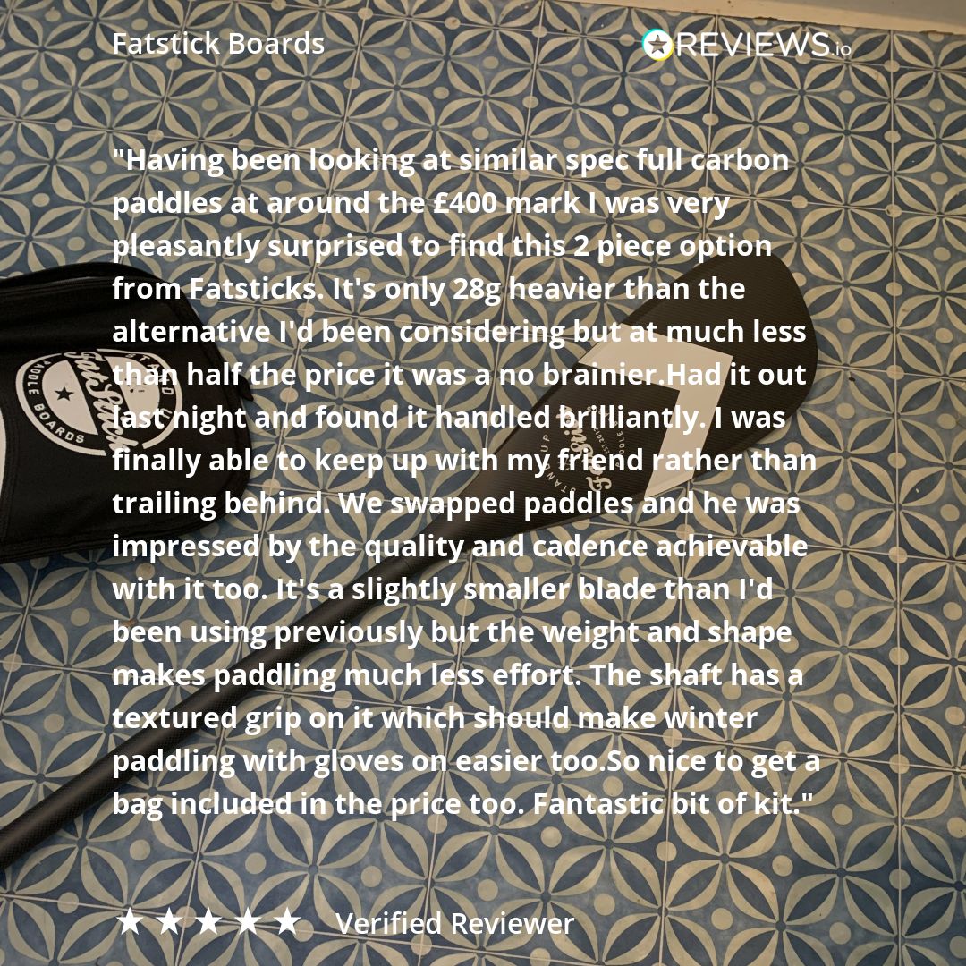 FREE BAG | Full Carbon 2 Piece Paddle Board SUP Paddle