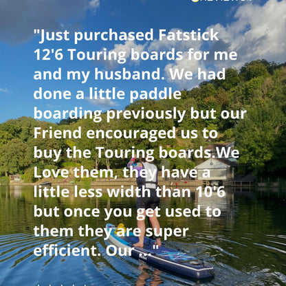 FatStick 12'6 Inflatable Touring Paddle Board SUP Package | With Seat