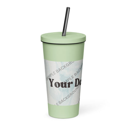 Design Your Own Insulated Tumbler With a Straw