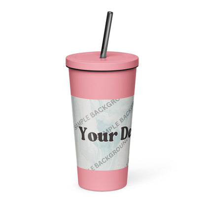 Design Your Own Insulated Tumbler With a Straw