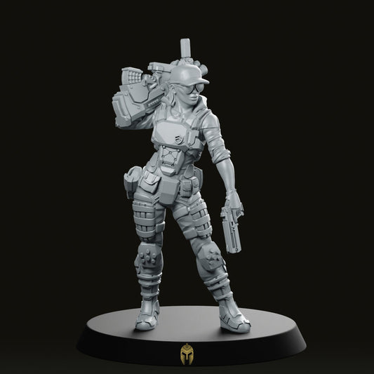 Justyne Clevel Cyberpunk Miniature