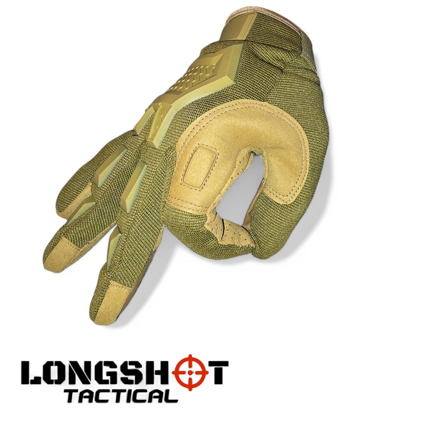 Longshot Tactical Airsoft Gloves With Knuckle Protection