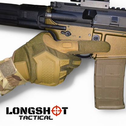 Longshot Tactical Airsoft Gloves With Knuckle Protection