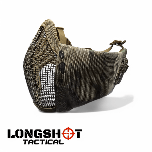 Longshot Tactical Airsoft Mesh Face Mask - MTP style