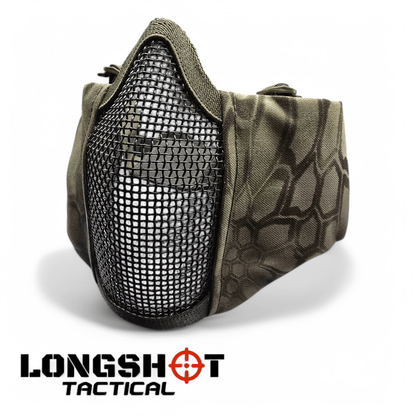 Longshot Tactical Airsoft Mesh Face Mask - Reptile