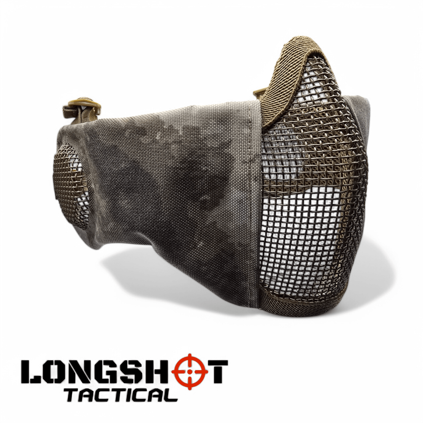 Longshot Tactical Airsoft Mesh Face Mask - Urban Dust