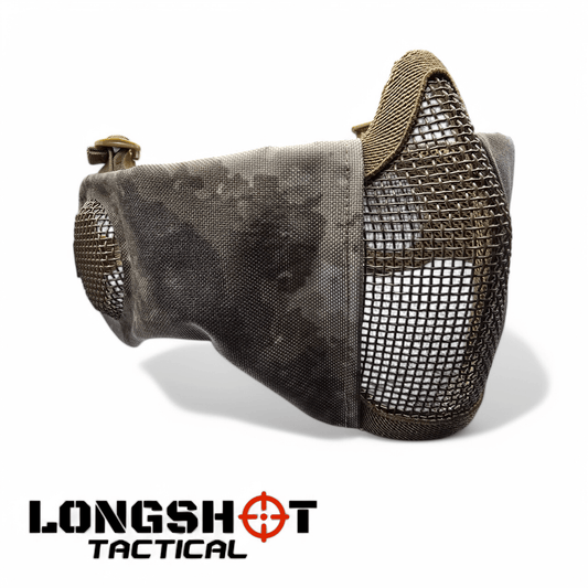 Longshot Tactical Airsoft Mesh Face Mask - Urban Dust